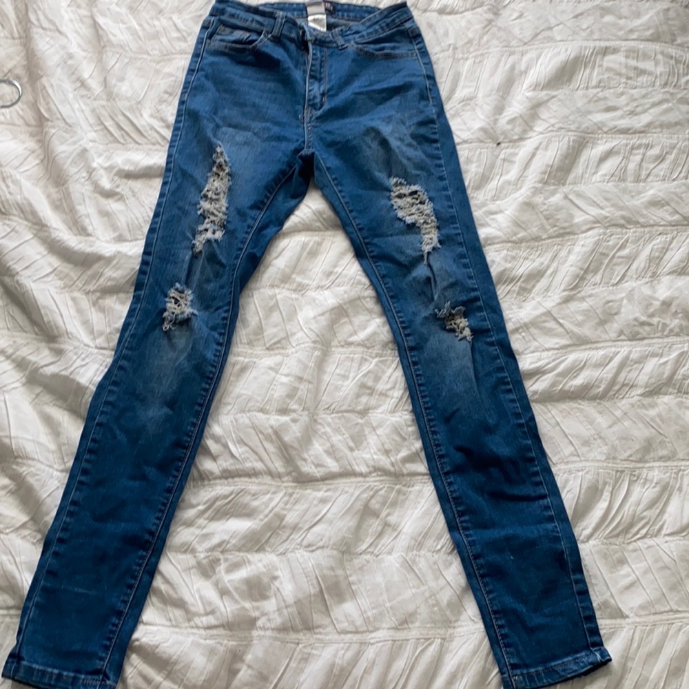 Fashion Nova Skinny Ripped Jeans